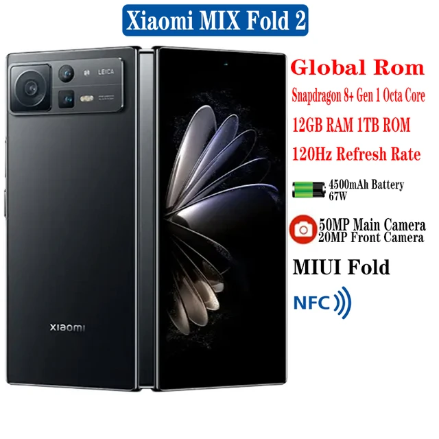 Original New Xiaomi Mix Fold 2 Folding Screen Mobile Phone 8.02