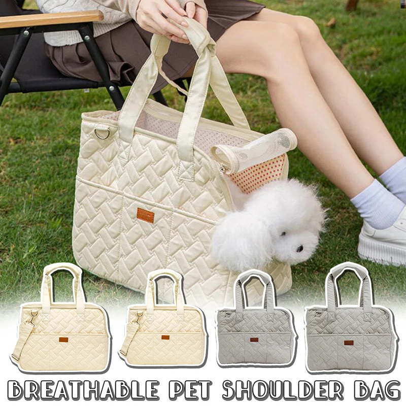 2024 New Fashion Puppy Go Out Portable Shoulder Handbag Dog Carrier Outdoor Supplies Suitable for Small Dogs Cat Yorkshire Dog