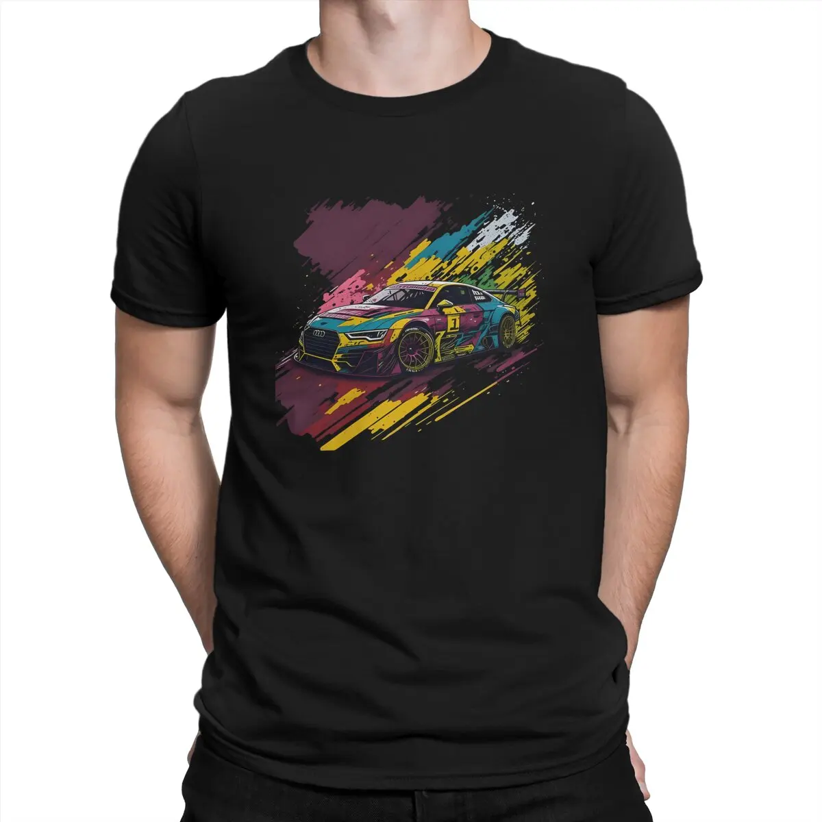 Vintage Audi TT DTM Race Car Tuning Modified T-Shirts Men O Neck Cotton T Shirt DTM Short Sleeve Tee Shirt 6XL Clothing