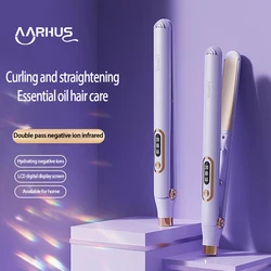 Unisex Hair Straightener And Curler 2-in-1 Suitable For Any Hair Type 10s Quick Heat Professional Hair Straightening Plate