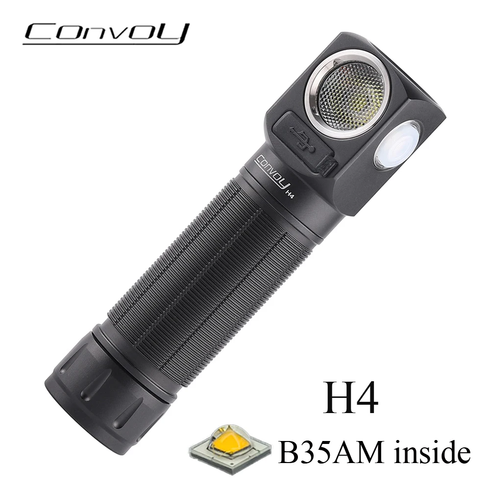 

Convoy H4 Headlamp B35AM Led Flashlight LInterna 21700 Type-c Rechargeable Torch Lamp Head Light Camping Fishing Headlight