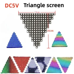 Modulo LED schermo a matrice schermo a triangolo luce WS2812B LED digitale flessibile pannello luminoso indirizzabile individualmente controllo Sp801e