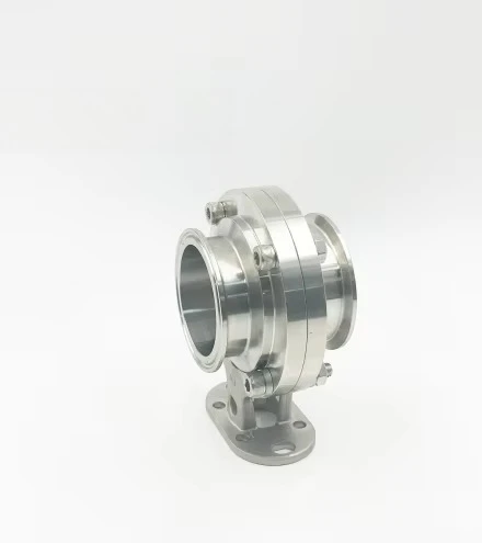 스테인레스 스틸 수동 퀵 릴리스 트라이 클램프 버터 플라이 밸브 위생 스테인레스 스틸 버터 플라이 밸브