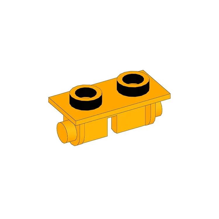 MOC 100PCS Puzzle Particle 3938 Hinge 1x2 Building Blocks High-Tech Top Plate Educational Bricks Toys Children Gifts