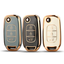 jingyuqin New TPU Car Key Shell Case Fob For Renault XP Megan Kadjar Captur Symbol Koleos Megane Logan Sandero Trafic Duster