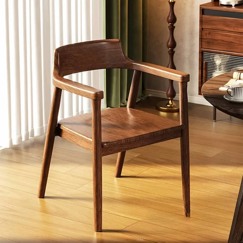Wooden Accent Luxury Dining Chairs Modern Restaurant Living Room Dining Chairs Design Kitchen Juegos De Comedor Nordic Furniture