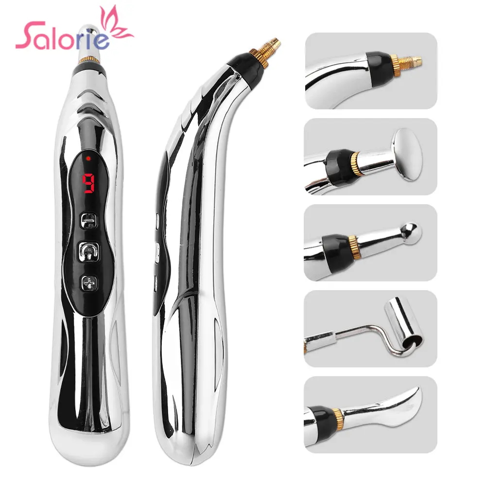 Electric Acupuncture Pen Pain Relief Therapy Muscle Healing Electronic Laser Acupuncture Pen Deep Tissue Massage Relief Pain