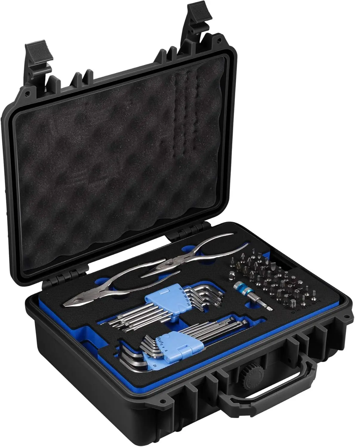 Powerbuilt 83 Pc. 420J2 Stainless Steel Marine Boat Repair Tool Set, Drivers, Pliers, Wrenches, Mallet, Bit Driver/Bits, Sockets