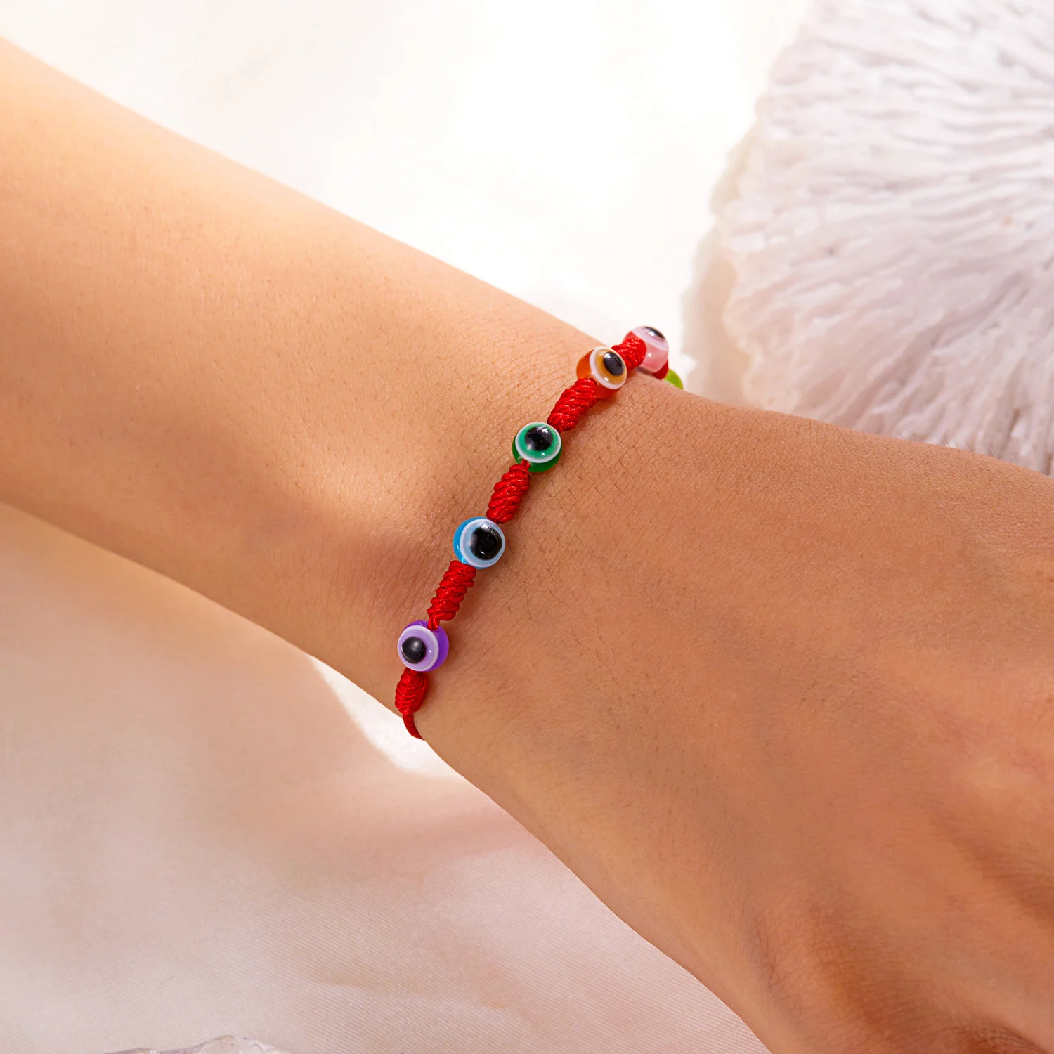 Neues Design 10 Stil Glück rotes Seil blau bösen Blick Armbänder für Frauen handgemachte geflochtene Paar Armbänder Amulett Freundschaft Schmuck – Detail 22