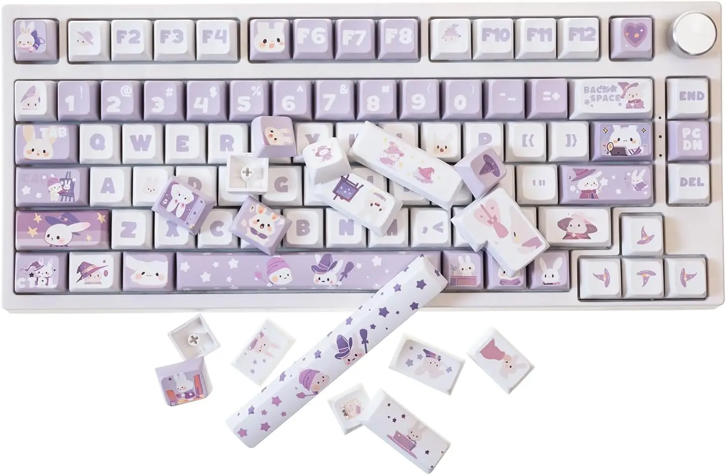 

137 Keys Keycaps Set, MDA Profile Five-Sided Thermal Sublimation Keycap For 61/64/68/75/80/81/83/87/96/98/104/108 Lay