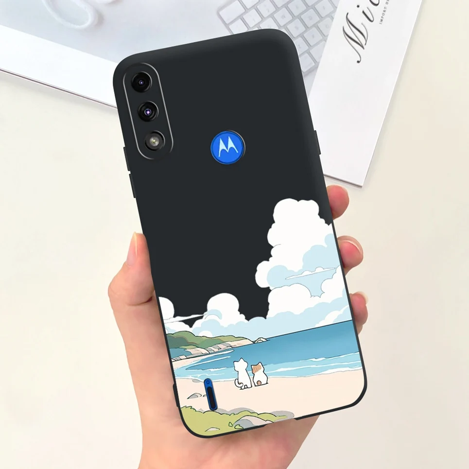 For Motorola Moto E7 Power Case Cute Fashion Girly Cartoon Painting Funda Etui For Motorola E7i Power Soft TPU Silicone Coques