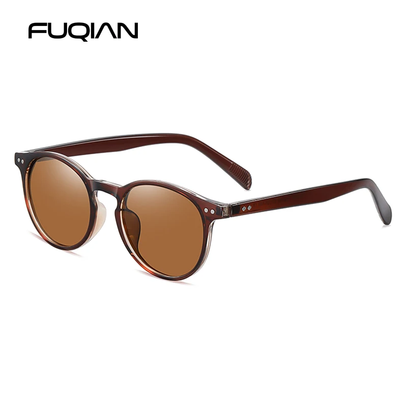 Fashion Small Round Polarized Sunglasses Men Women Vintage Ultra Light TR90 Sun Glasses Stylish Anti-glare Driving Shades