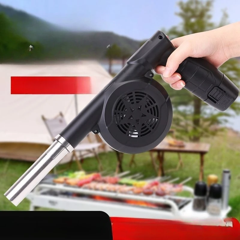

Outdoor barbecue blower high power rechargeable wireless lithium battery hair dryer for car small household fire