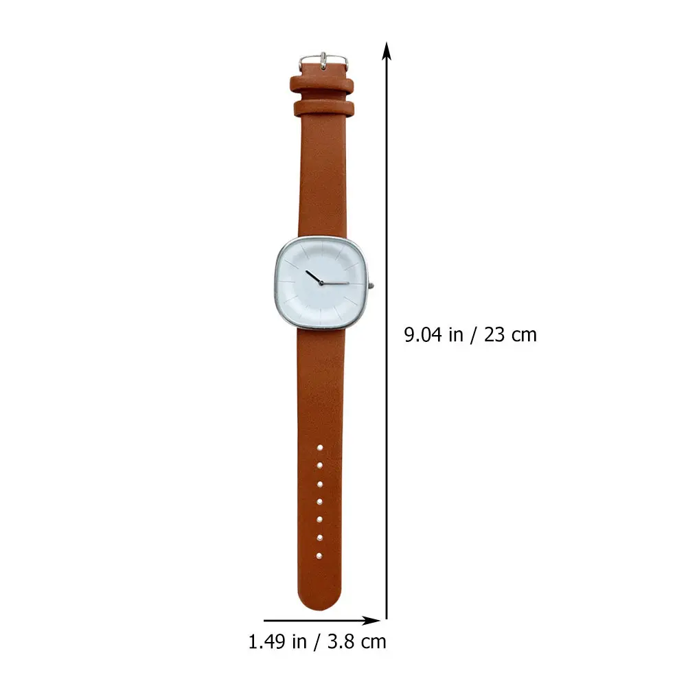 Wrist Watch For Winter Fashion Accessories Stylish Women Simple Design White Dial Strap Comfortable