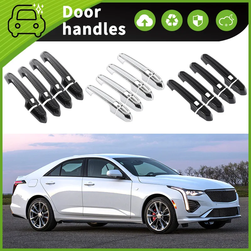 Suitable for 20-21 Cadillac CT4 door handle decorative door bowl handle scratch-proof modification accessories