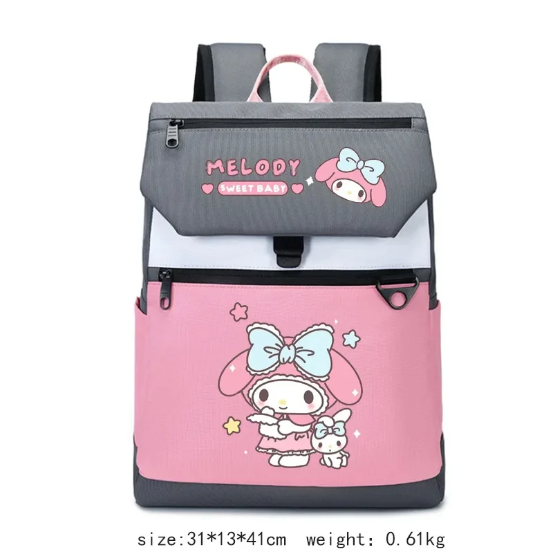 

Sanrio My Melody Simple Lightweight Large-capacity Backpack Kuromi for Middle School Students Peripheral Student Large-capacity