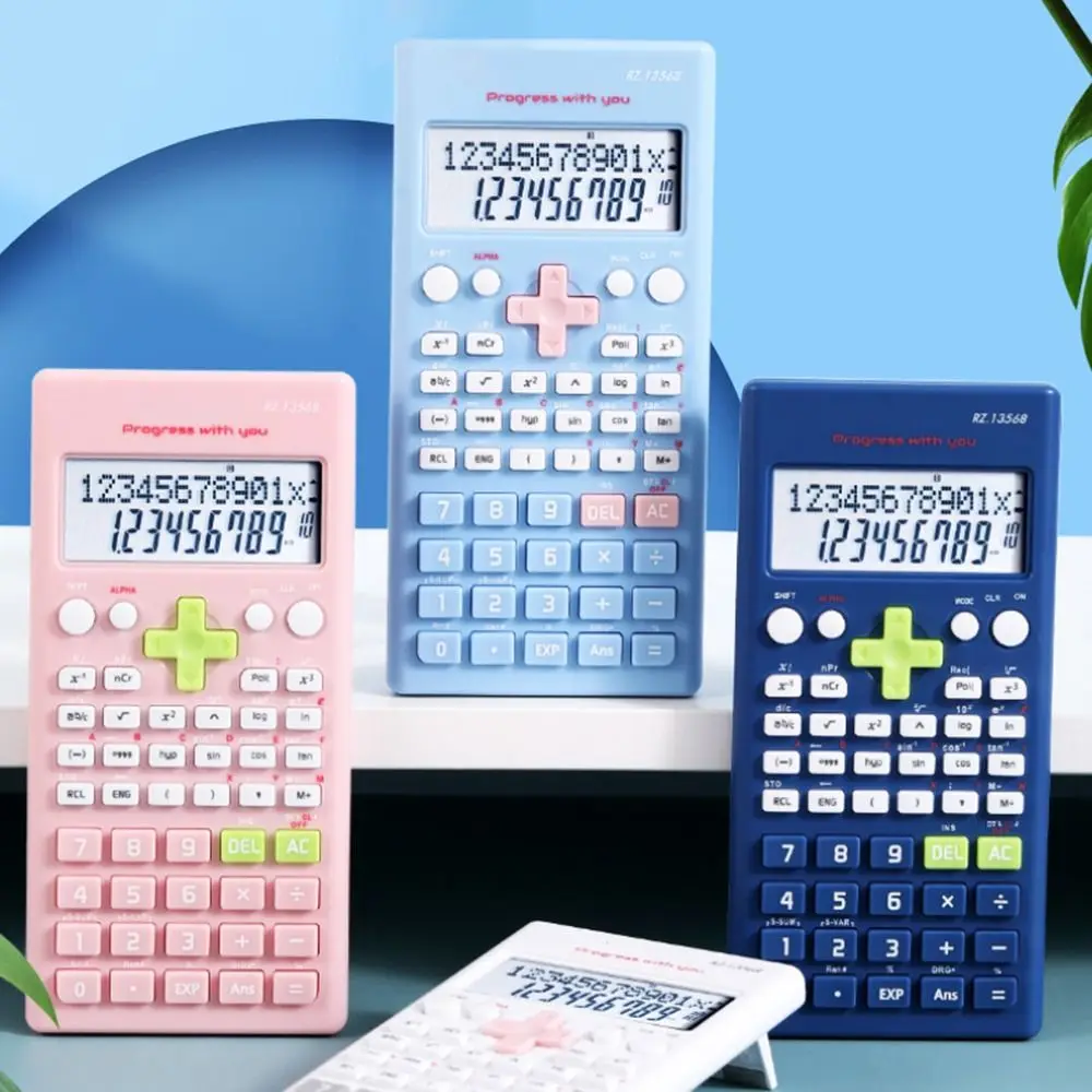 240 Functions Engineering Scientific Calculator 2-Line Multifunction Function Calculator Desk Accessories Standard