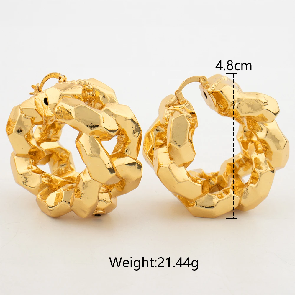 African Big Drop Earrings for Women – Exquisite Copper Jewelry, Statement Jewelry Sets, Wedding Party Gift for Jewellery Woman