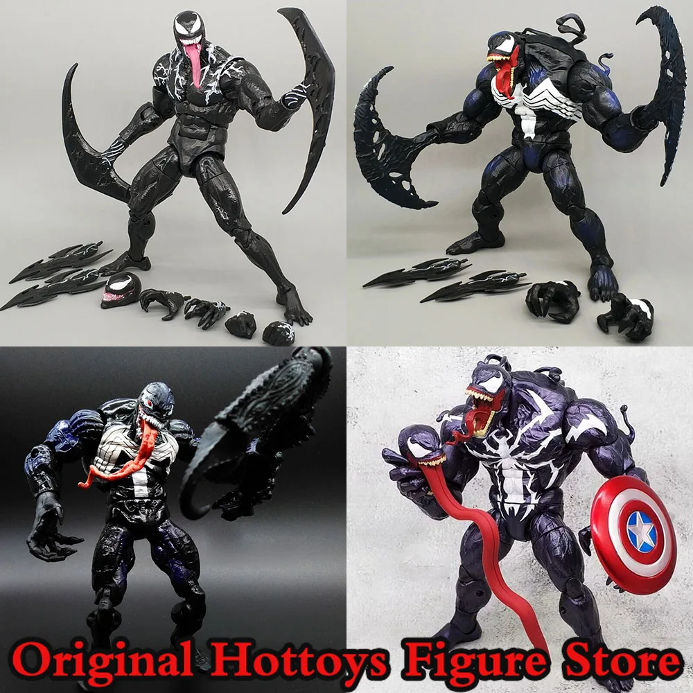 In Stock 1/12 Scale Male Soldier Spider Man Venom Marvel Comics Series Anti-Hero Full Set 6-inch Action Figure Doll Collection