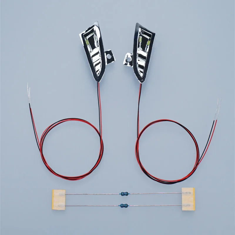 1/14 RC Truck 2pcs LED 3V simulation Front Spotlight Upgrade Accessories for Tamiya SCANIA 770S 6x4 56368 8x4 56371 Car