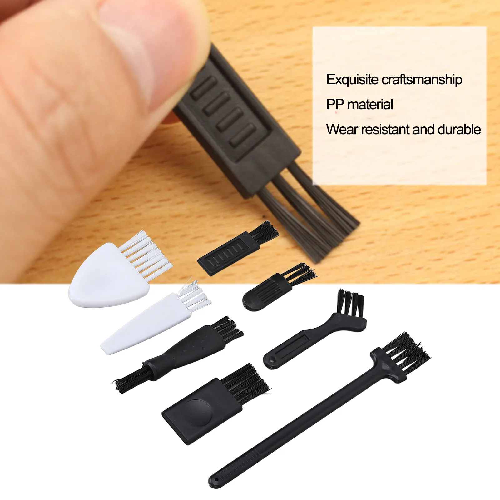 مجموعة فرش تنظيف ماكينة الحلاقة الكهربائية PP 8 قطع فرشاة تنظيف الحلاقة البديلة للأجهزة المنزلية وملحقات الكمبيوتر #1