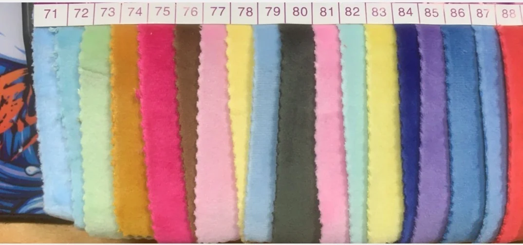 2022 New Mochi Minky 1mm Pile Super Stretch 5% Spandex Mochi Soft Short Plush Fabric Toys Cloth Sofa Pajamas Sewing Material
