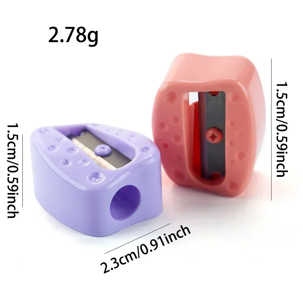 Top Creative simple small single-hole handheld children\'s pencil sharpener Learning Office supplies stationery  1804-MC