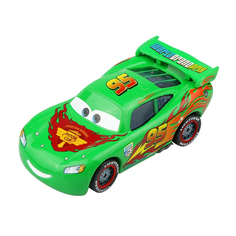 Disney Pixar Cars 3 2 Lightning McQueen n. ° 95, coches de juguete de carreras, 1:55, vehículo fundido a presión, juguetes de aleación para niños,