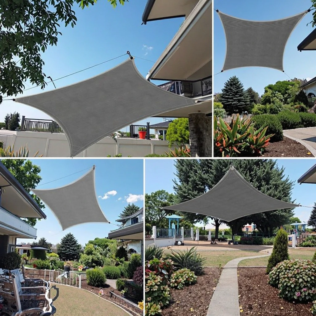 Open Air Tent HDPE Sunshade Sail Netting with 6 Pins Movable Pergola for Parking Product Category Sunshade Sail and Netting
