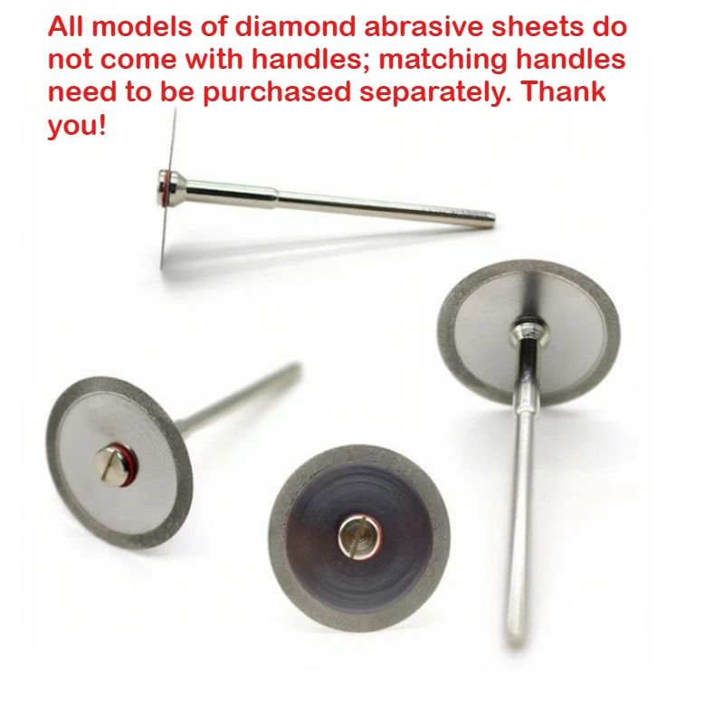 50Pcs Dental Ultra-thin Double Sided Sand Porcelain Diamond Cutting Disc Mandrel Diamond Disc Dentistry Polishing Tools