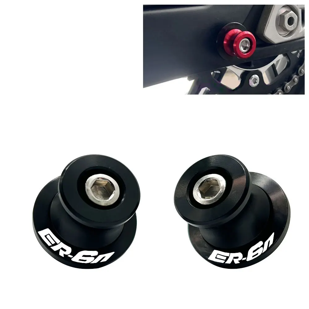 

Fit For Kawasaki ER6N ER 6N ER6F ER 6F 2006- 2017 10M Motorcycle Swingarm Spools Slider Swing Screw Sliders Spools Stand Arm