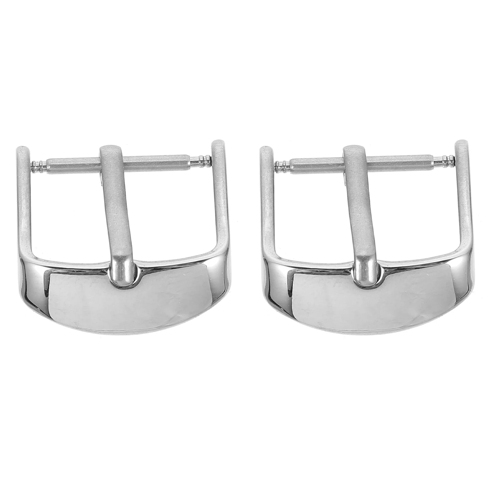 2 Pcs Watches for Men Clasp Replacement Parts Accessories Silver Professional Buckle Man
