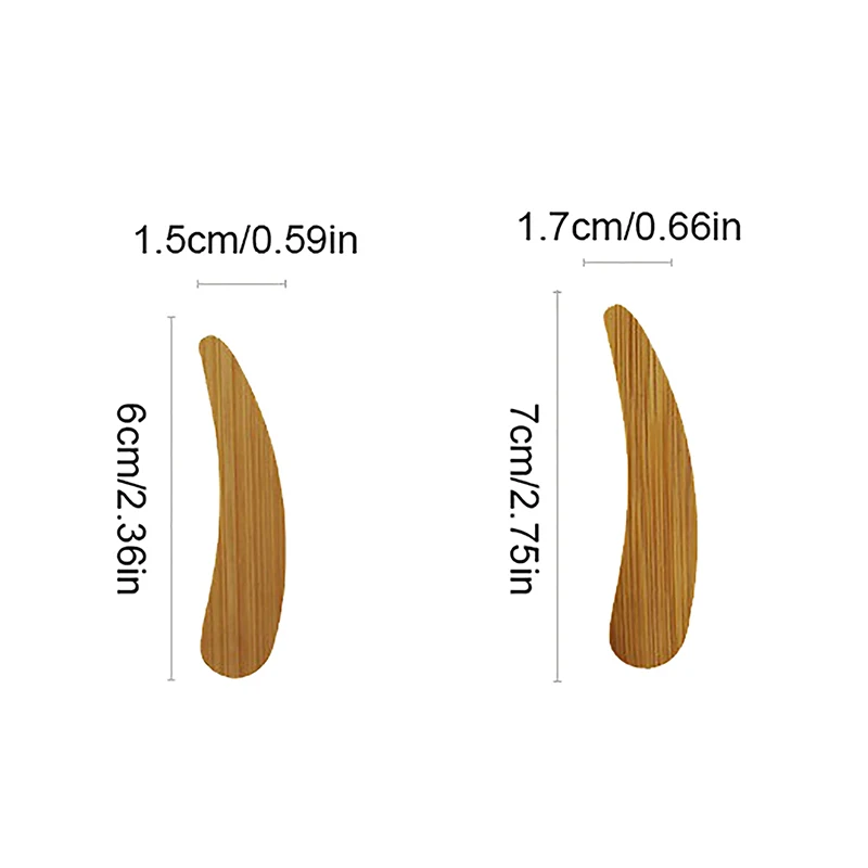 10 قطعة لتقوم بها بنفسك قناع الجمال أداة كريم ملعقة مستحضرات التجميل وجه صغير الطين فرك أقنعة فرشاة خشبية الخيزران ملعقة منحني العناية بالوجه #6