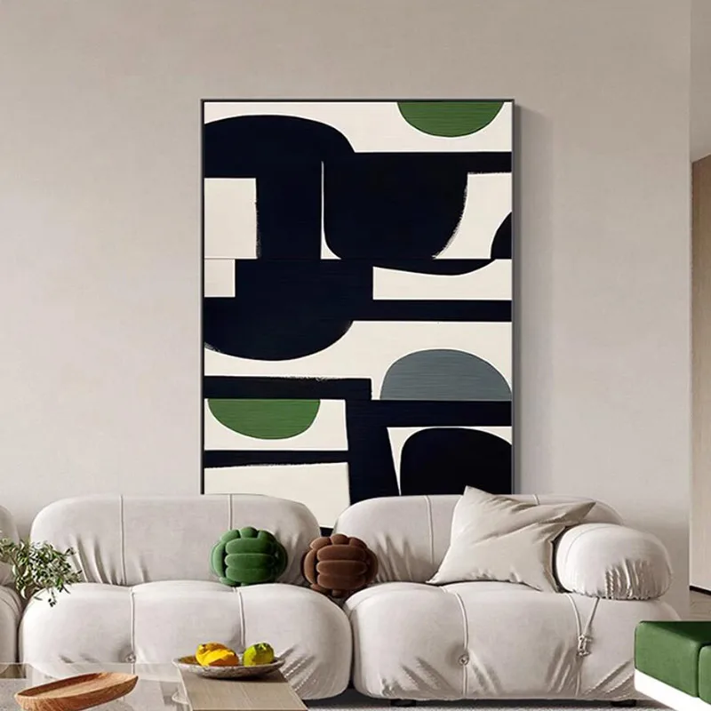 

Green Element Geometric Graphics Canvas Painting Printing Poster, Can Hang Murals, Abstract Paintings, Home Decoration Paintings