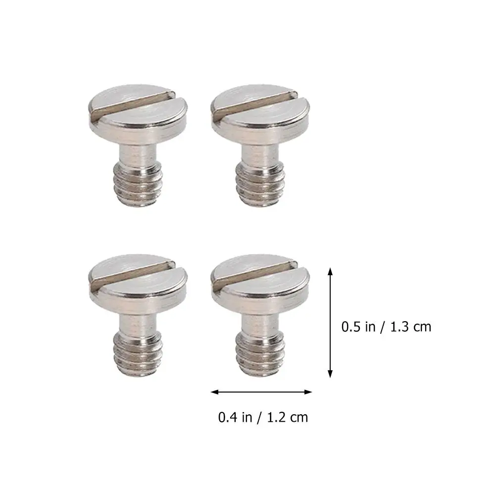 8 ชิ้นกล้องขาตั้งกล้องสกรูเหล็กชุบนิกเกิลทนทานน้ําหนักเบาขนาดกะทัดรัดอุปกรณ์เสริมการถ่ายภาพขาตั้งกล้องอะแดปเตอร์ Quick