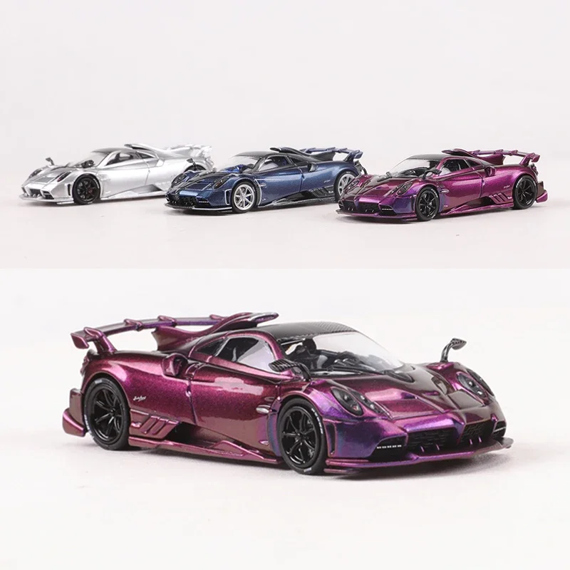 CM MODEL 1:64 Imola Purple/silver,/Blue carbon Alloy Model Car Collector