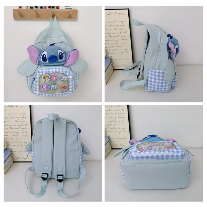 لطيف جديد ديزني ليلو وستيتش على ظهره Kawaii الكرتون أنيمي غرزة دمية حقيبة Itabag حقيبة كتف عادية هدية عيد الميلاد هدية عيد ميلاد #6