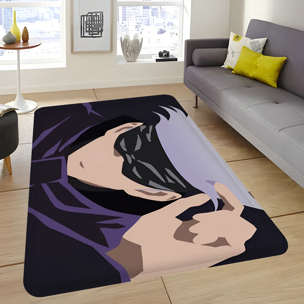 J-Jujutsu K-Kaisen Floor Mat INS Style Soft Bedroom Floor House Laundry Room Mat Anti-skid Household Carpets