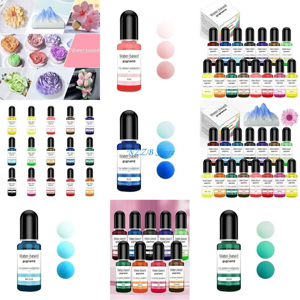 

T21F 15 Colors Liquid Epoxy Resin Dye Liquid Colorant Pigment Dye for Resin Jewelry