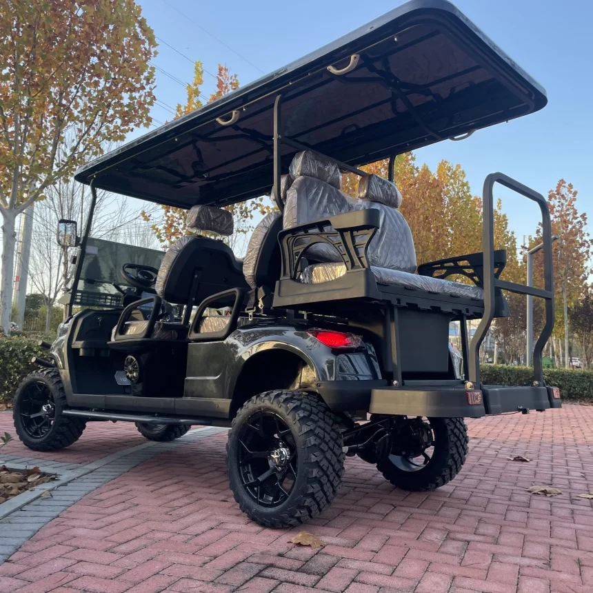 2025 Adult Electric Golf Cart Street Legal 2 4 6 Seater Golf Cart With Ball Washer Aluminum Alloy Wheels Long-Lasting LED Lights