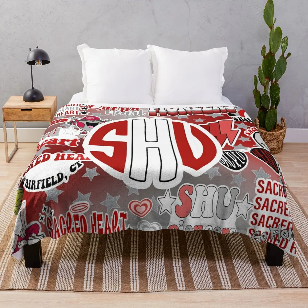 

Sacred Heart Collage Throw Blanket Camping Stuffeds Thins Blankets