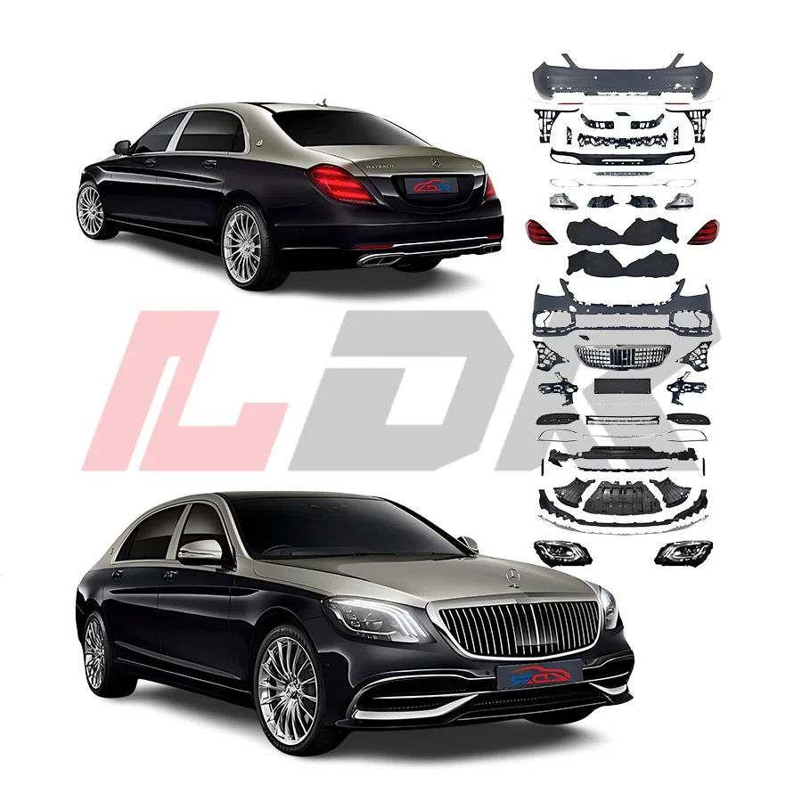 Upgrade Bodykit for S Class W222 2014-2020  to W222  Style  Headlights LED Taillights Excellent Fitment