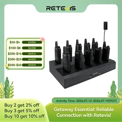 10 Pcs Wholesale Mini Walkie Talkie Retevis Rechargeable Walkie-talkies Two-way Radio RT622 PMR446 Radio Hotel Restaurant Retail