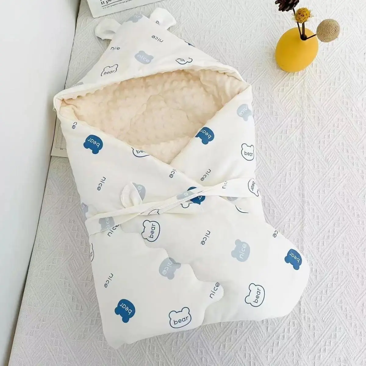 Newborn pure cotton blanket baby gauze go out to hold the blanket bean down medium thickness machine wwashable winter style