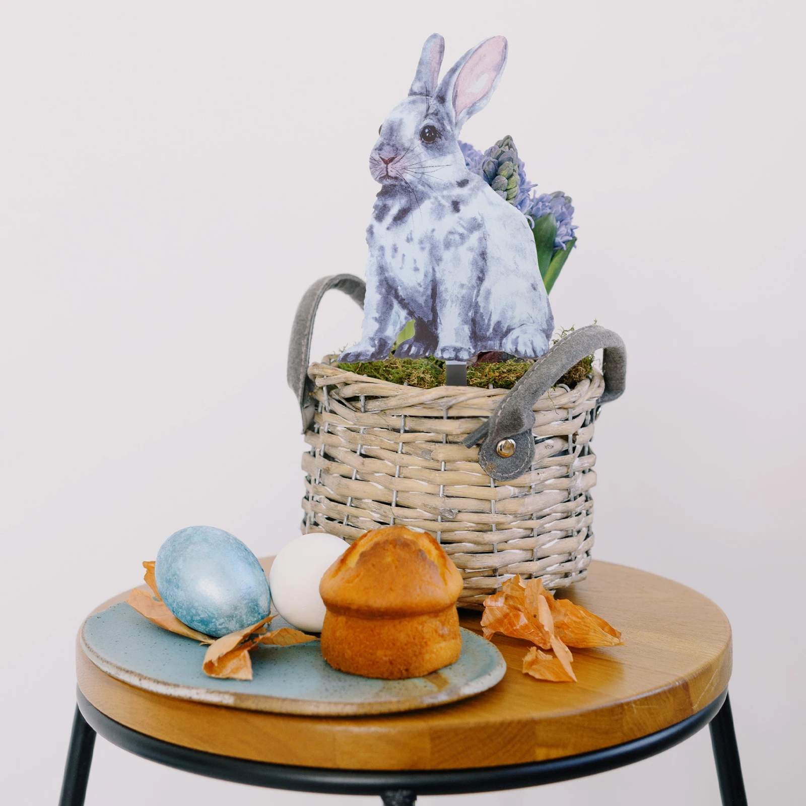 

Acrylic Bunny Stakes Easter Garden Decor Yard Sign Outdoor naments Spring Lawn Decoration Rabbit Decor Easter Gifts Party