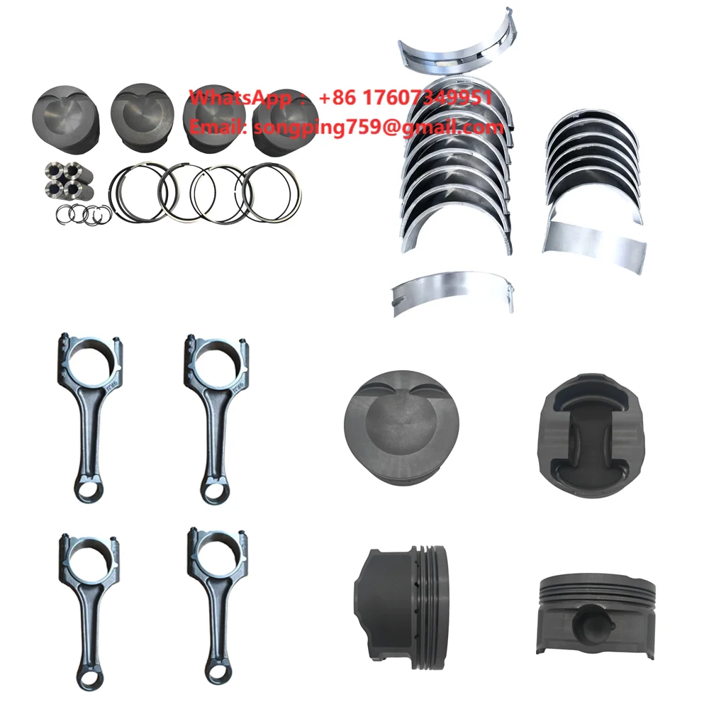 Engine Rebuild Kit Forged piston and ring set, forged connecting Rods & Bearing Set For Audi VW 2.0T GTI 06H105021M EA888 Gen3