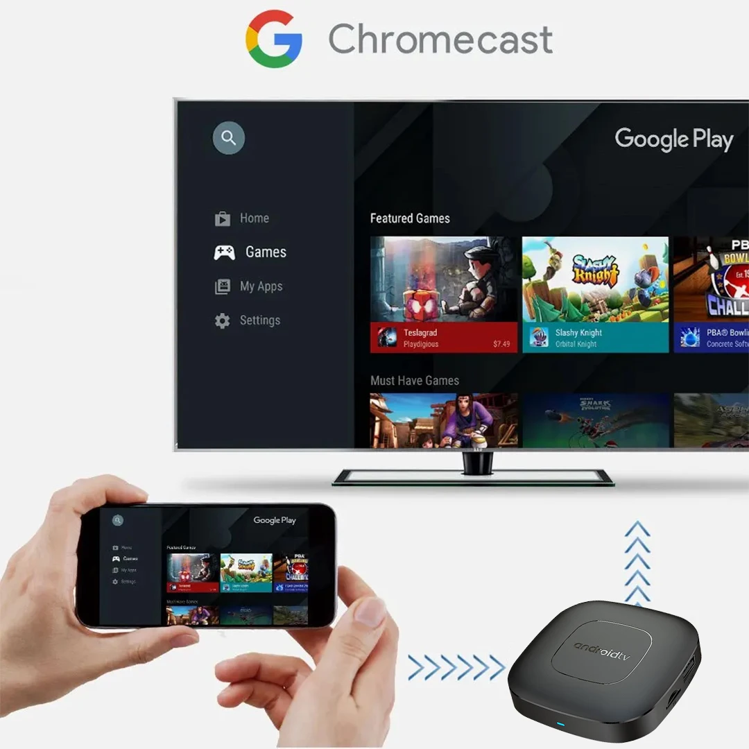 صندوق Mortal T1 Android TV Box الأصلي المسرح المنزلي AllwinnerH313 مساعد Google Netflix Youtube بث الوسائط 5GWifi Chromecast