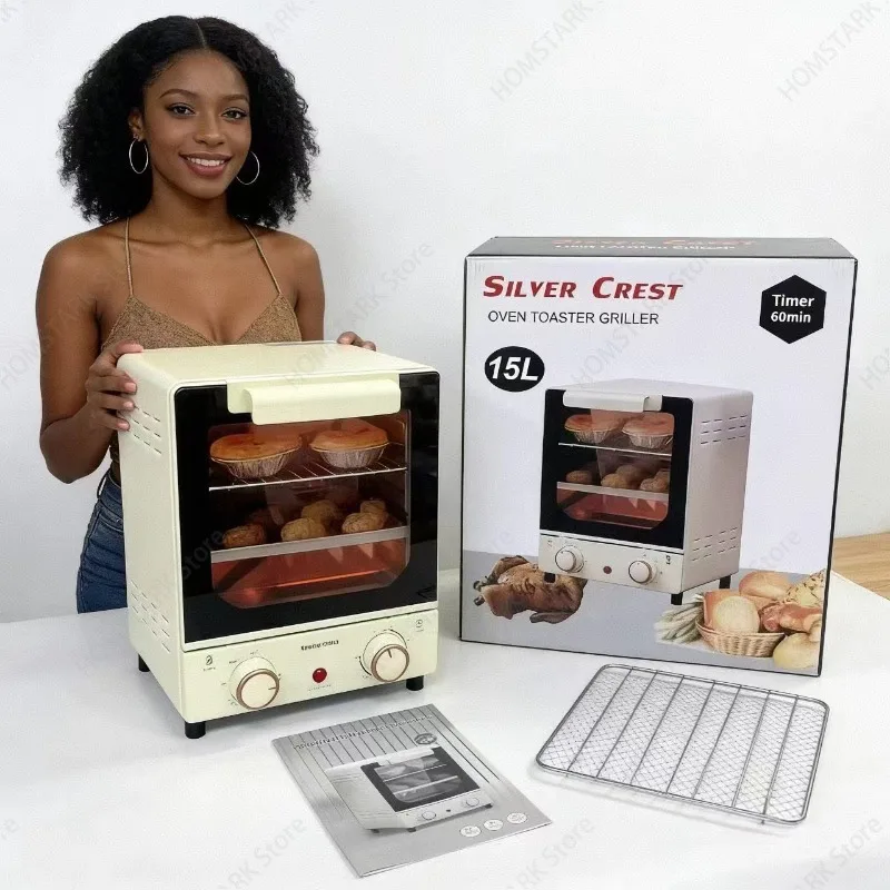 New Smart Visible Air Fryer Oven, Multi‑Function Roaster, Household Cooking Appliance For Daily Meal Prep Home Kitchen Supply