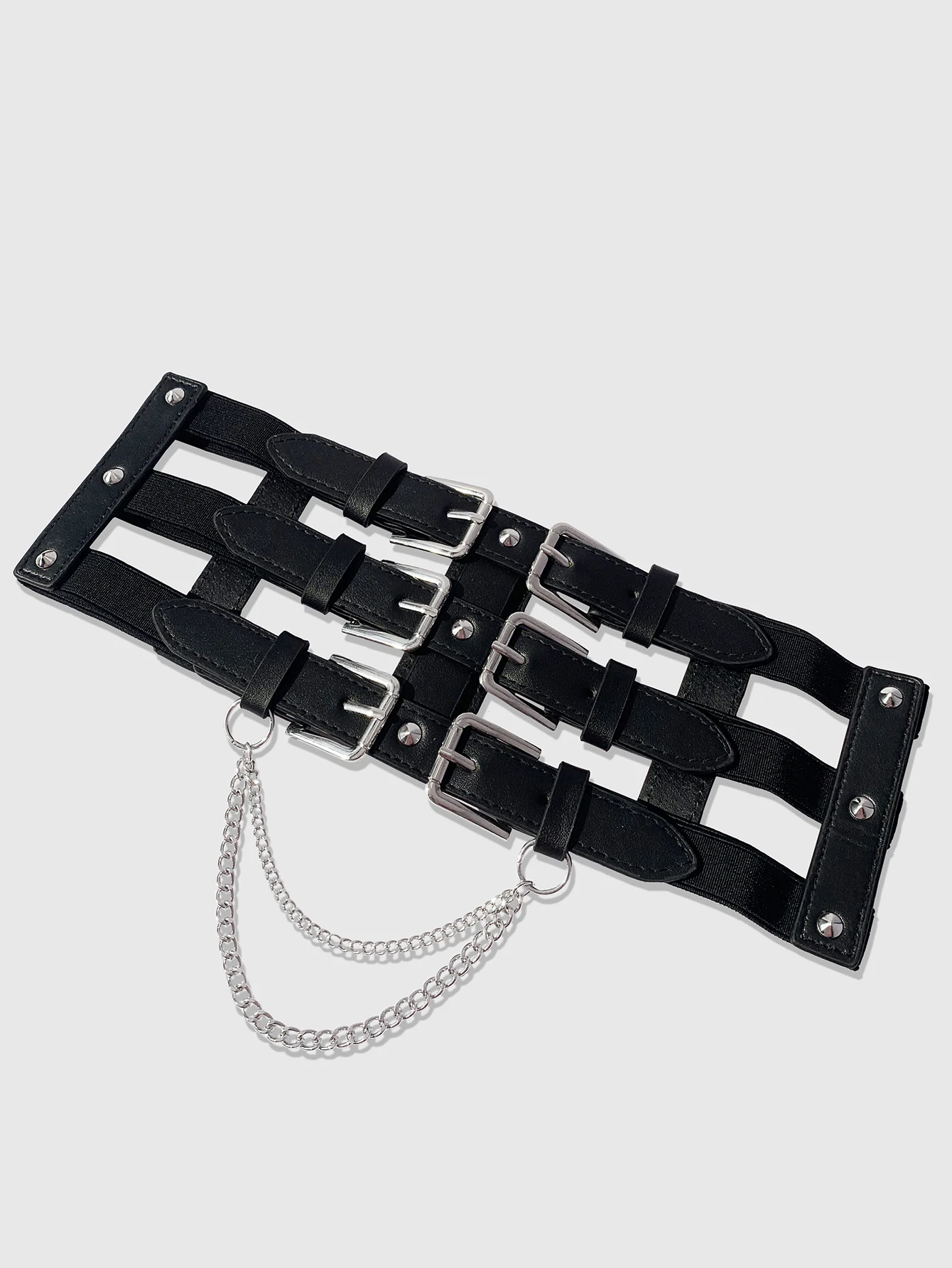 HERSHINE 1 قطعة المرأة العصرية حزام على شكل سلسلة Y2K القوطية نمط الشرير نمط الشارع الهيب هوب روك فستان اكسسوارات عيد الميلاد #5