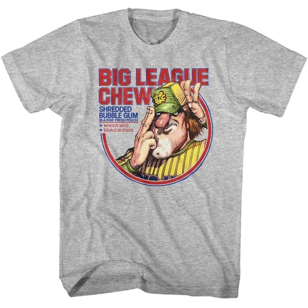 

Big League Chew Pitcher Circle Gray Heather T-Shirt Summer Men's and Women's Loose and Breathable T-shirt Top